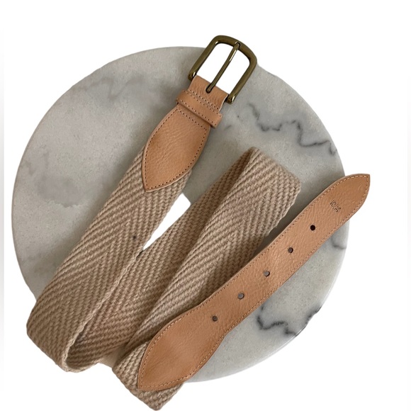 APC Natural color Leather & woven belt Size 34 - Picture 7 of 7